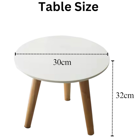 Coffee Table, 100x50cm Oval Wooden Tea Table with Storage Shelf (30 * 30 * 30CM)