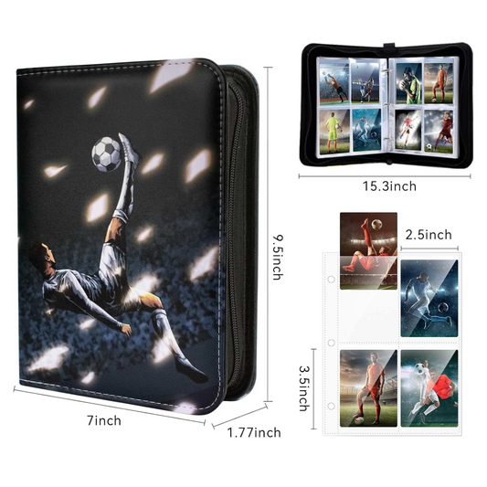 Football Card Holder Premium PU Leather Binder