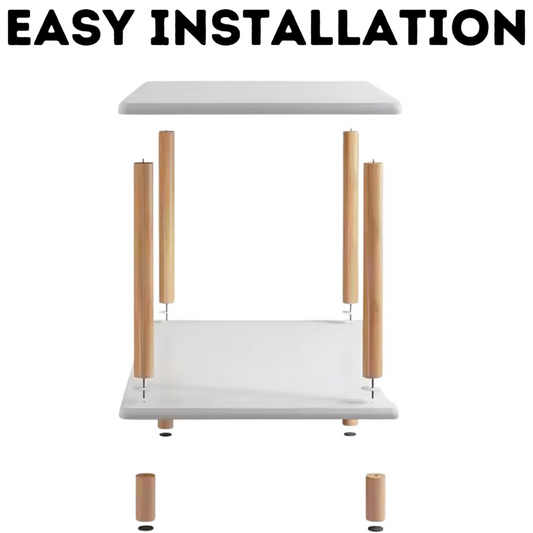 Bedside Coffee Table 2-Tier 40*40CM