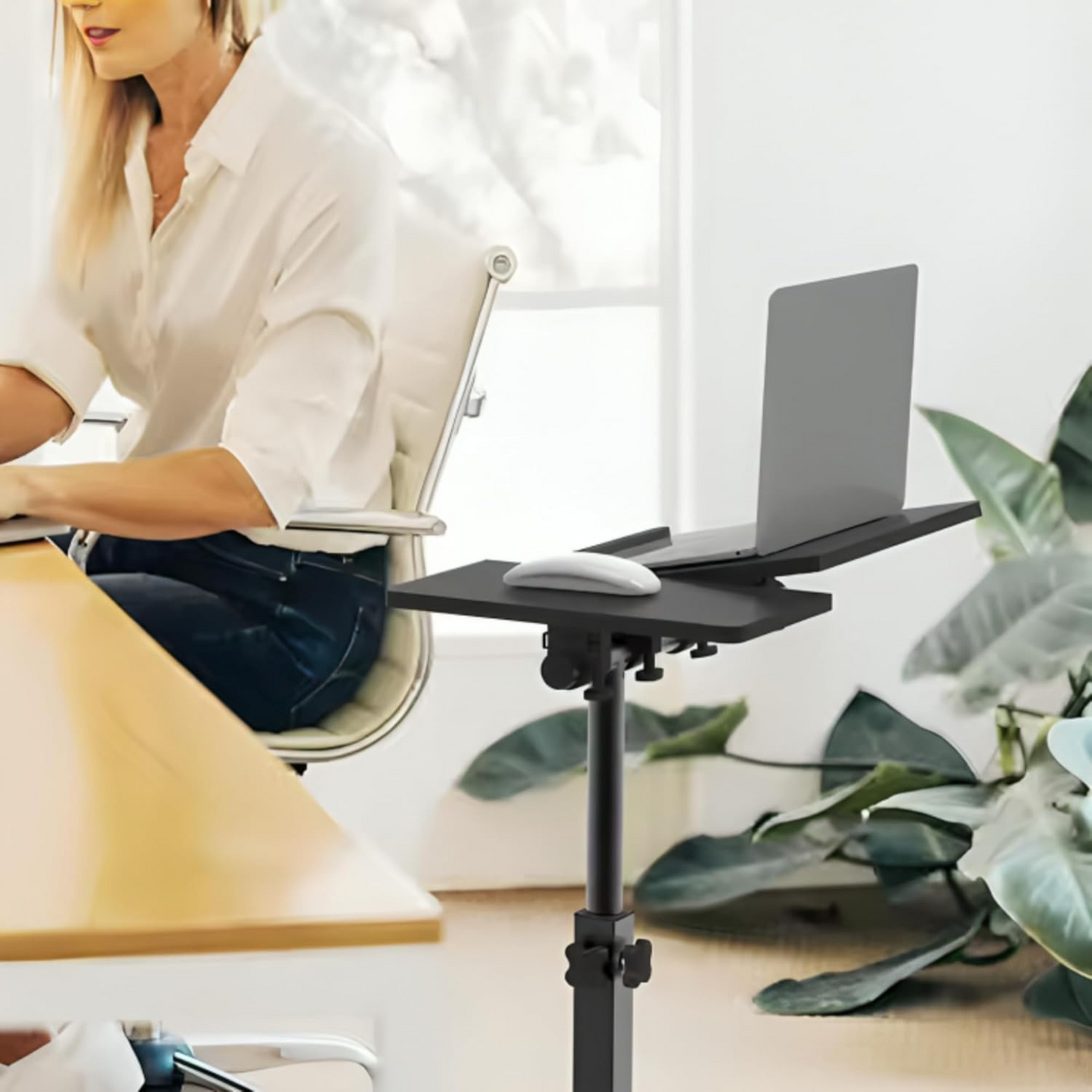 Height Adjustable Tilt Laptop Table 60 * 40 (Black)