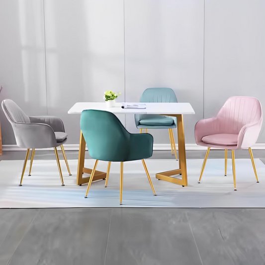 Modern Velvet Dining Chairs (Set of 2)