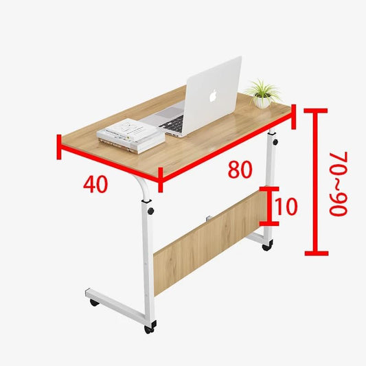 Laptop Table 80x40 CM, Height Adjustable up to 85CM