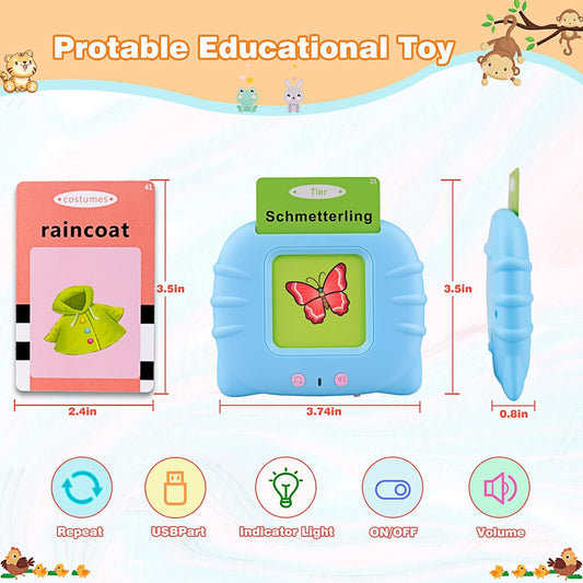 Talking Flash Cards Learning Toys for Toddlers 1-6 Year Old