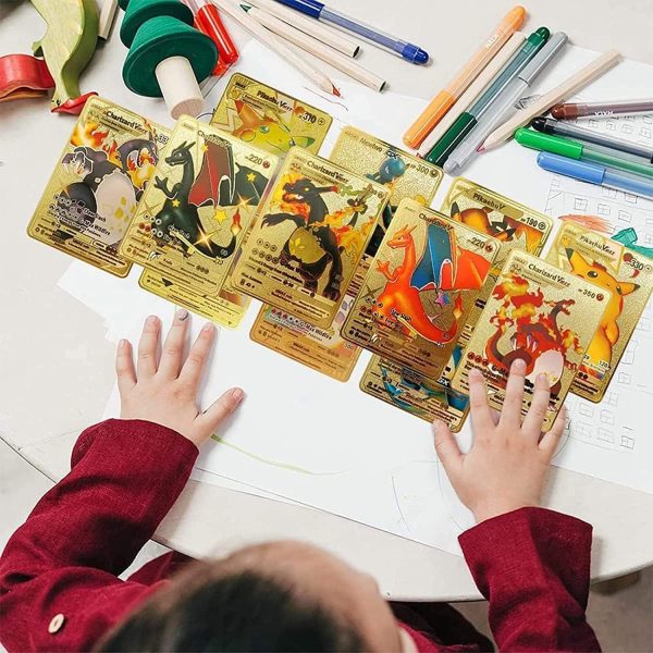 55 PCS Black Foil Cards Deck Box, TCG Assorted Card box