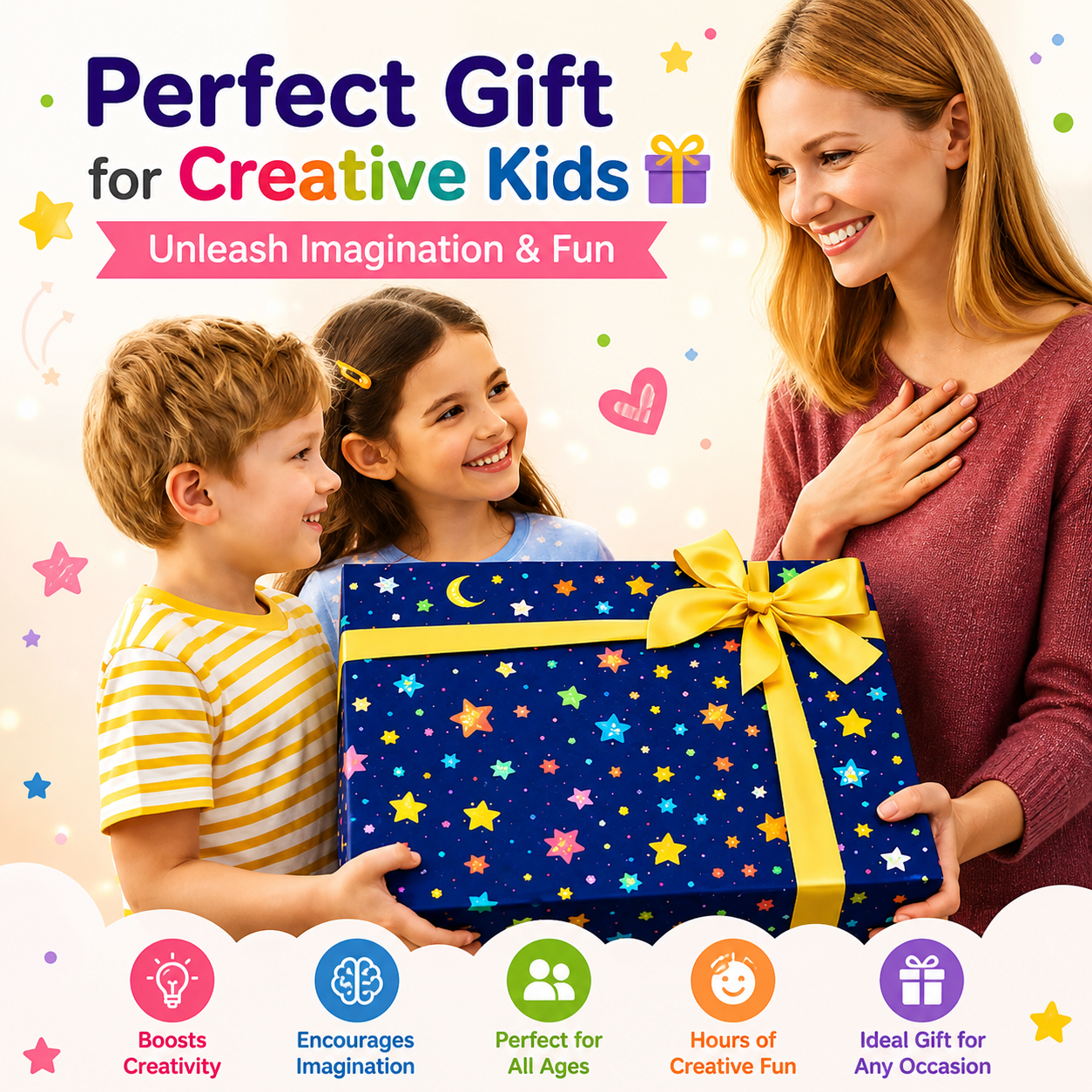 Maanys Glow - in - the - Dark Wooden Painting Kit โ Kids DIY Craft Set (Ages 5โ12) - Mannys