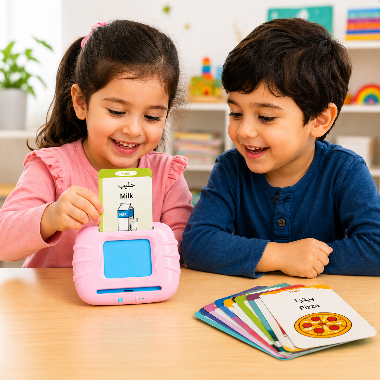 Talking Flash Cards for Toddlers – Arabic & English Learning Toy (224 Words) - Mannys