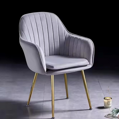 Modern Velvet Dining Chairs (Set of 2) Grey