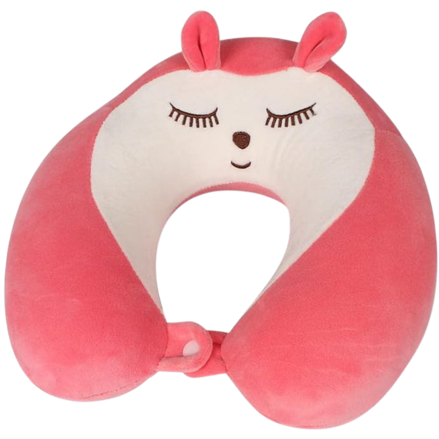 Memory Foam Kids Neck Pillow for Airplane Breathable Cover