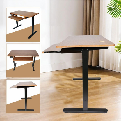 BaytBox Electric Height Adjustable Desk (Brown)