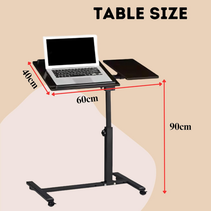 Height Adjustable Tilt Laptop Table  60 * 40 (Black)