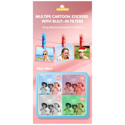 Maanys Kids Smart Phone with Dual Camera