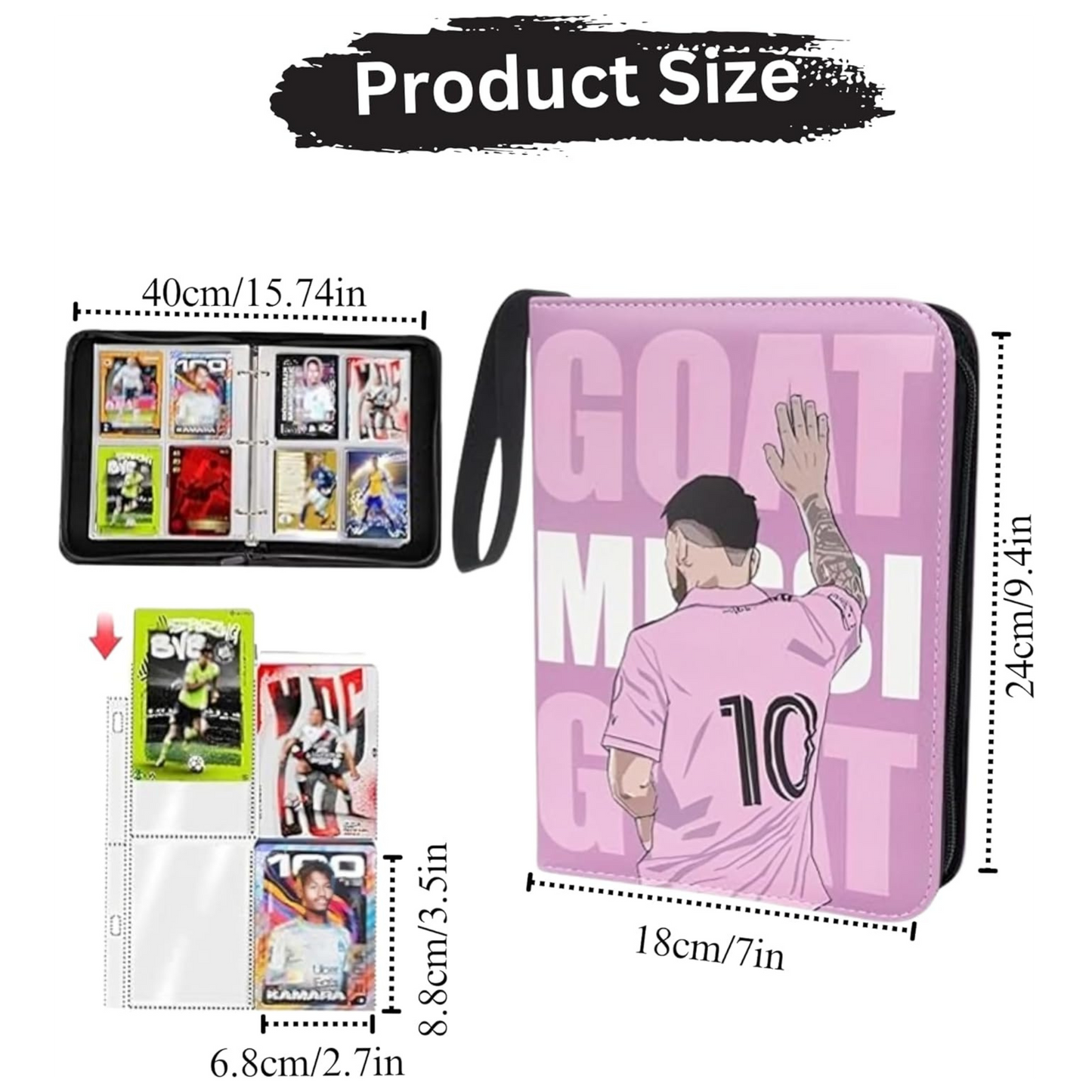 Messi Binder Card Holder for Trading Card Games Collection