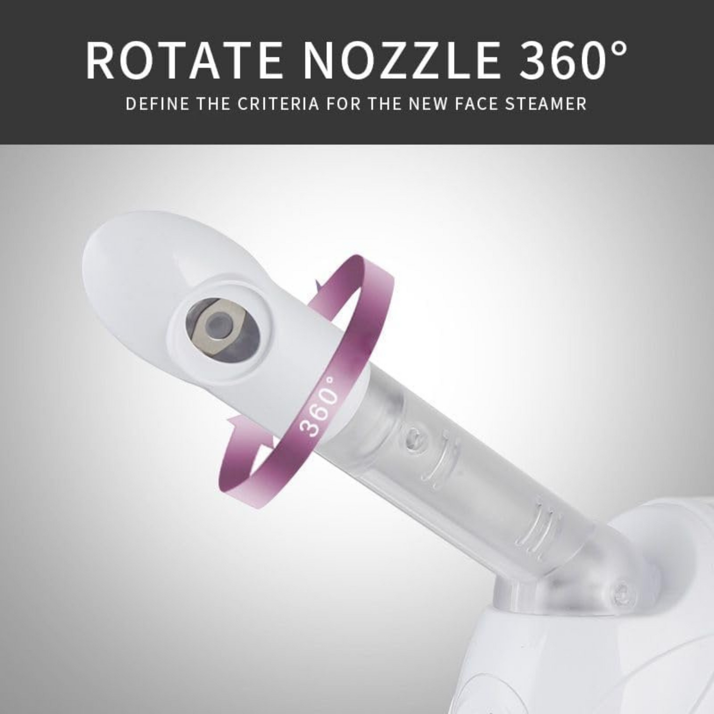 Facial Steamer & Inhaler with Extendable Arm