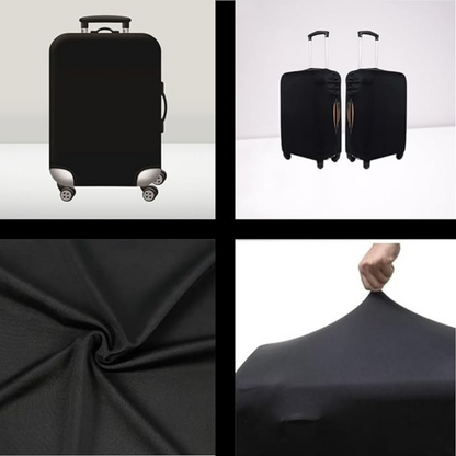 Luggage Cover Protector, Spandex Suitcase Cover (Black)