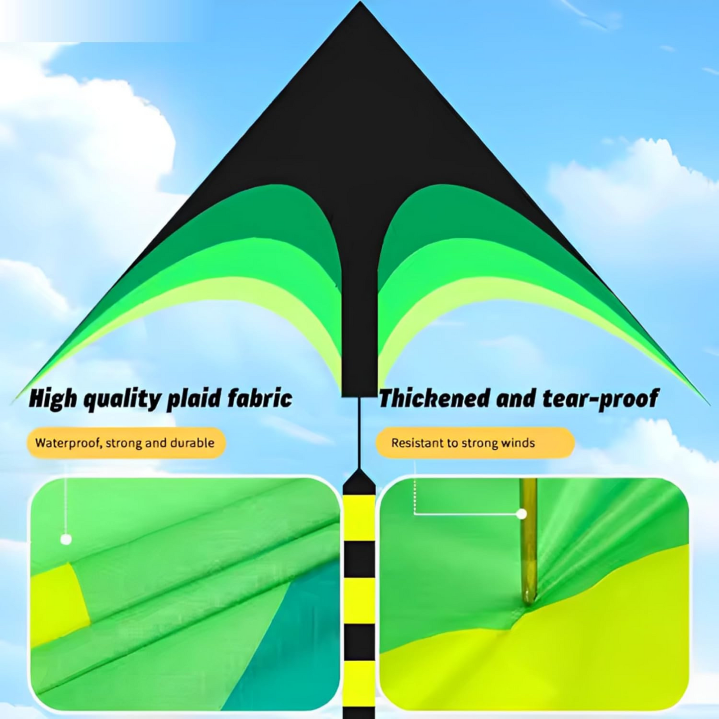 Kite for Kids, 160x80cm Large Flying Toy, Beach Toys for Boys & Girls