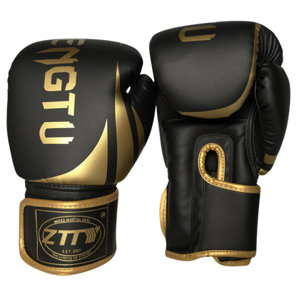 Boxing Gloves for Men & Women | Durable PU Leather with Ventilated Palm