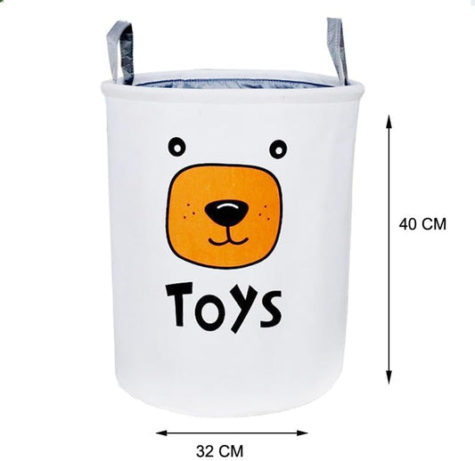 Laundry Basket, Toys Storage Organizer 32 * 40CM Foldable Fabric Household Storage Bin