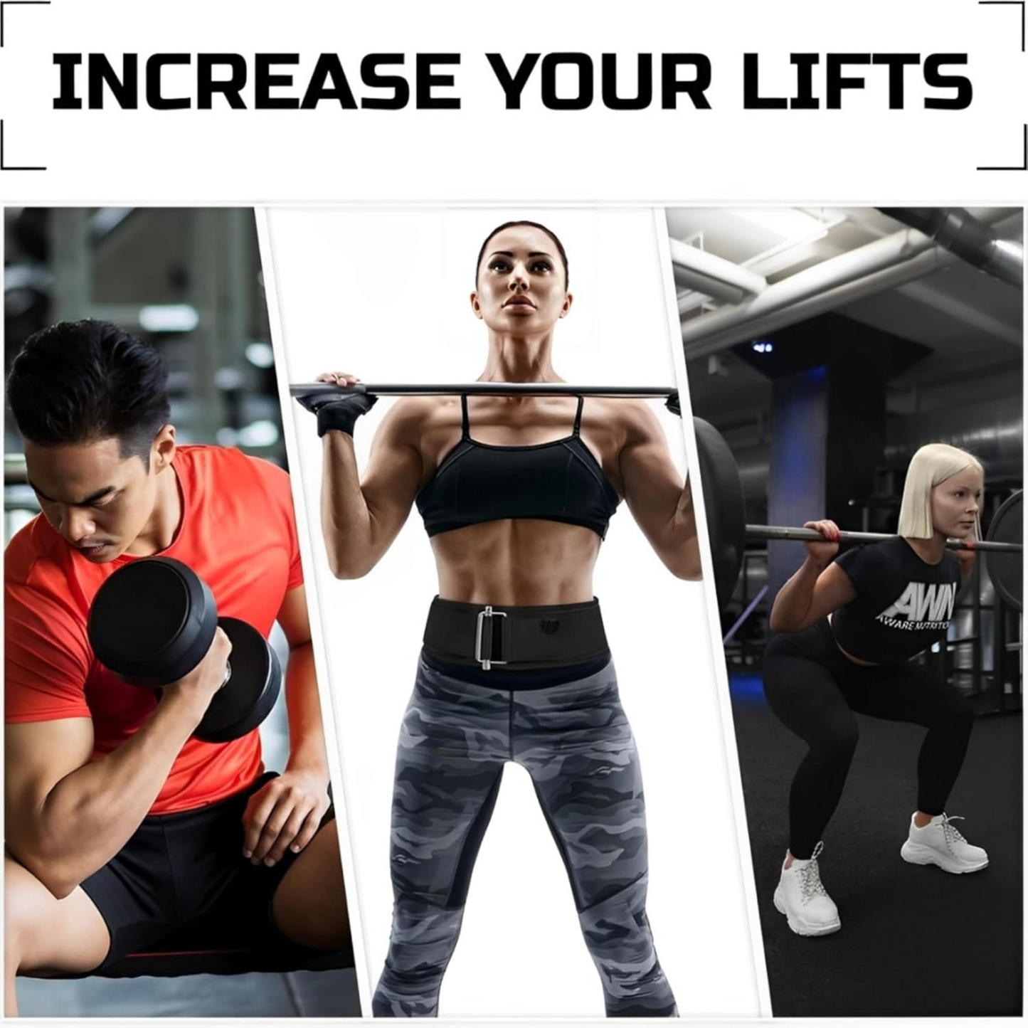 Adjustable Weight Lifting Belt  for Strength Training, Dead-lifts