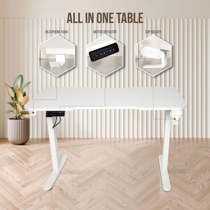 BaytBox Electric Height Adjustable Desk(White)