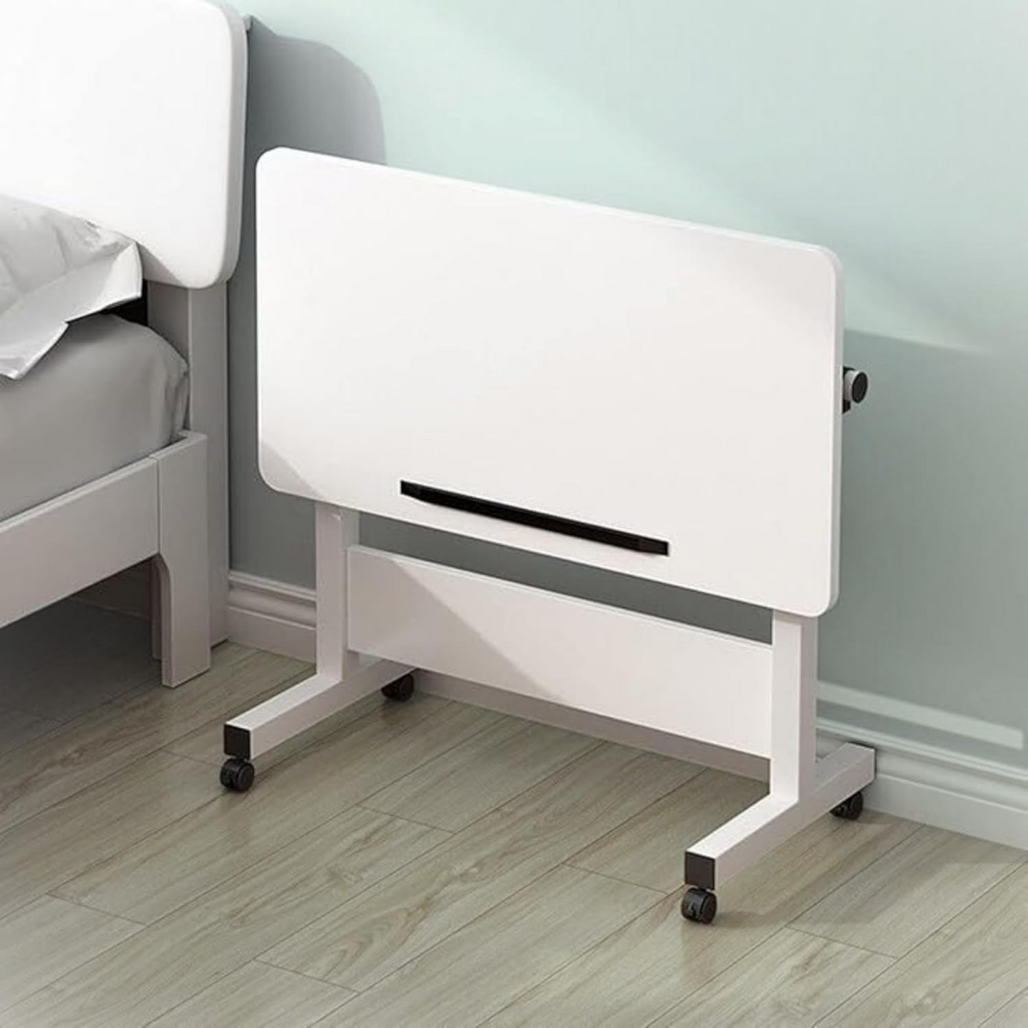 Baytbox Height Adjustable Laptop Table  80x40 CM (White)