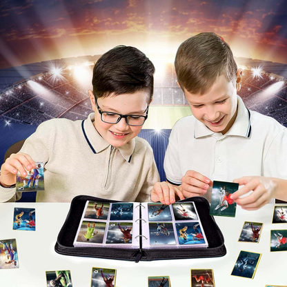 Football Card Holder Premium PU Leather Binder