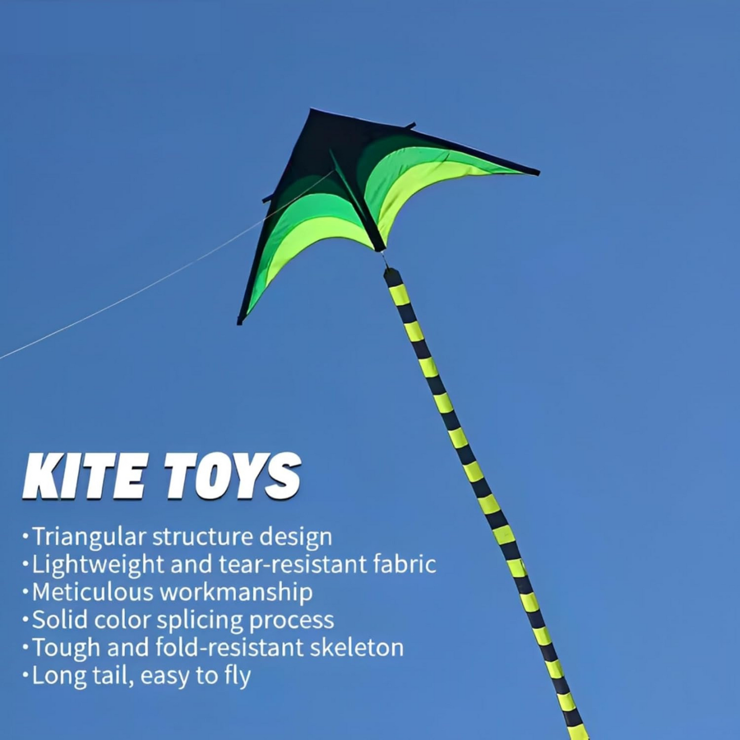 Kite for Kids, 160x80cm Large Flying Toy, Beach Toys for Boys & Girls