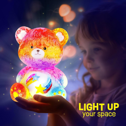 Painting Kit for kids,Bear Lamp DIY Arts & Crafts for Kids