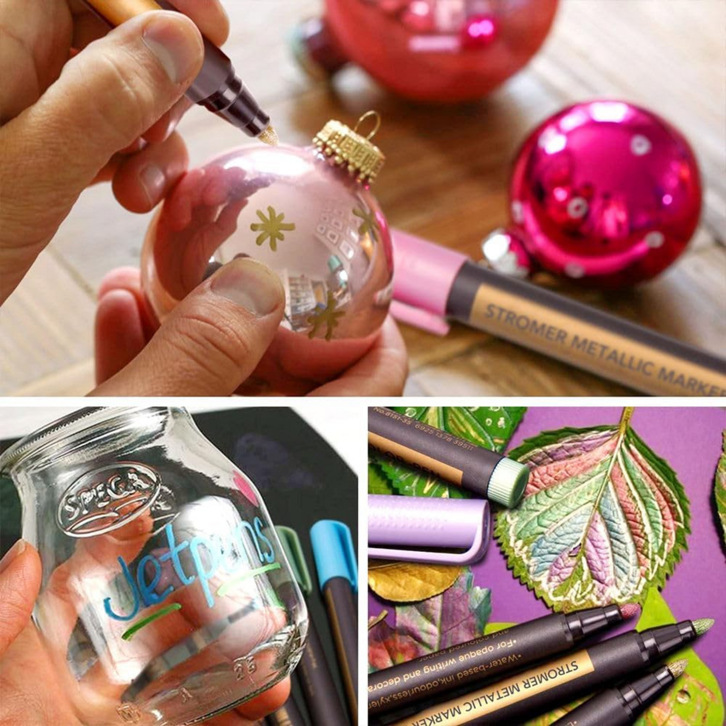 20 Metallic Color Marker, Calligraphy Paint Pens for Art & Craft Supplies(X-Large)