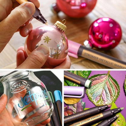 20 Metallic Color Marker, Calligraphy Paint Pens for Art & Craft Supplies(X-Large)