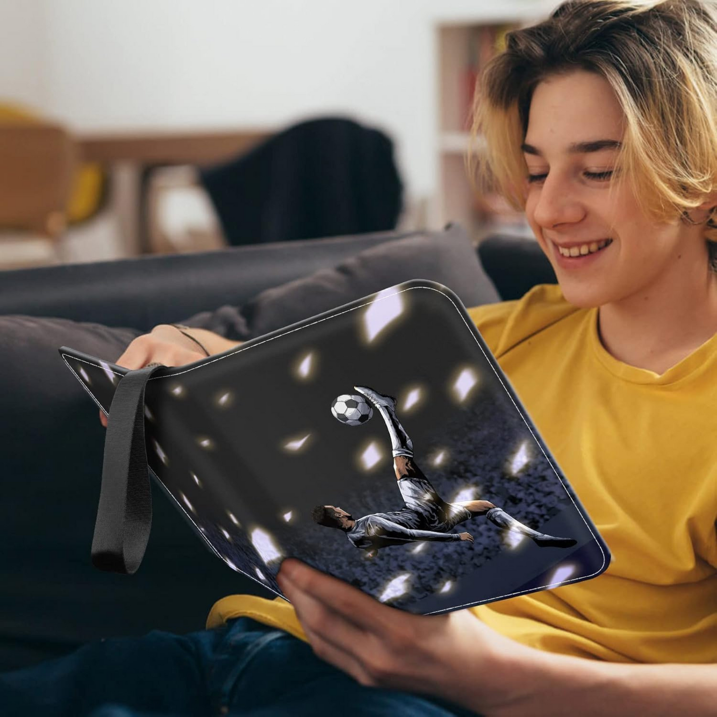 Football Card Holder Premium PU Leather Binder