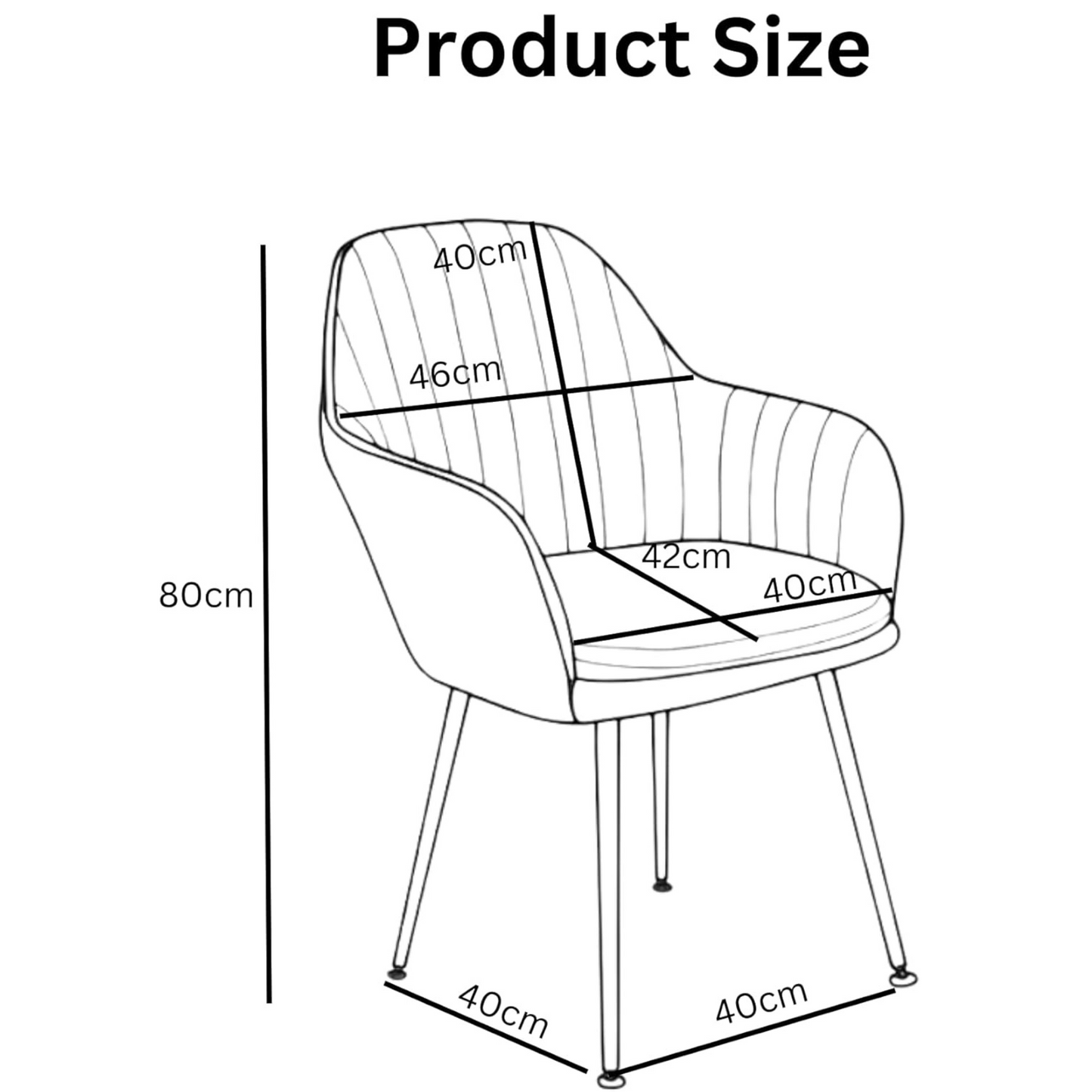 Modern Velvet Dining Chairs (Set of 2) Grey
