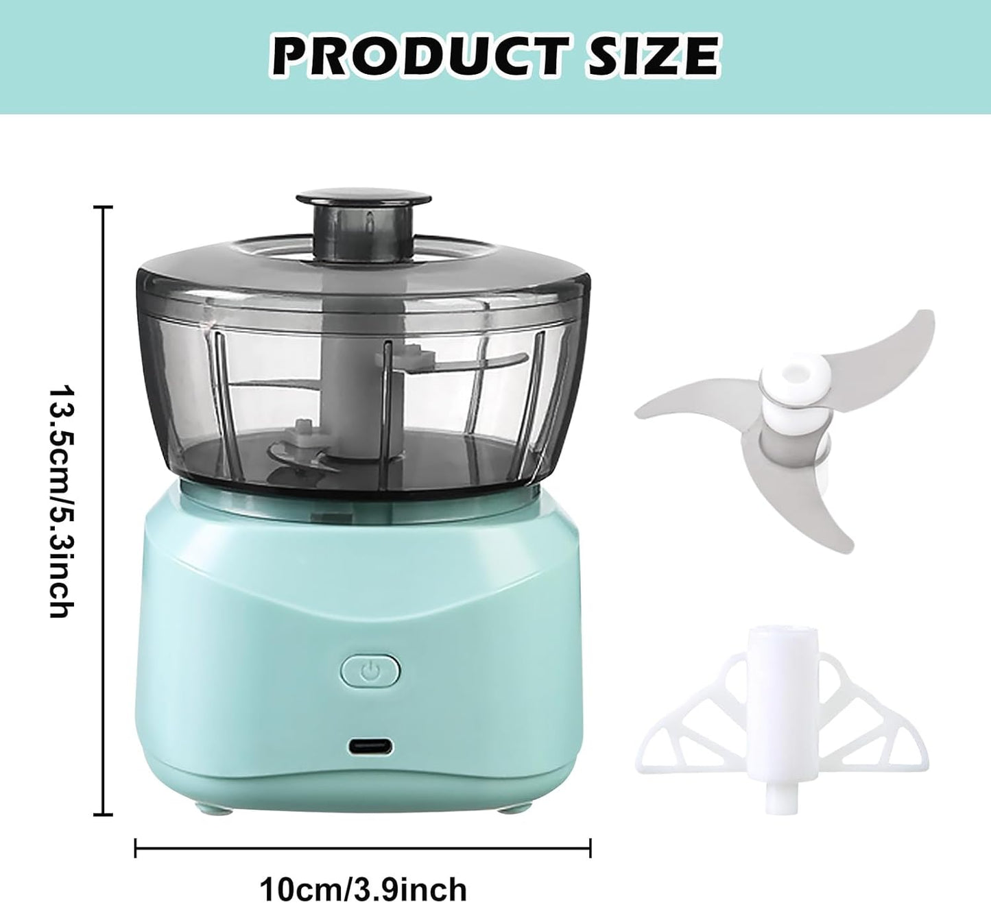 Chopper Ideal for Vegetables, Fruits, Onions, Meat, 350 ml