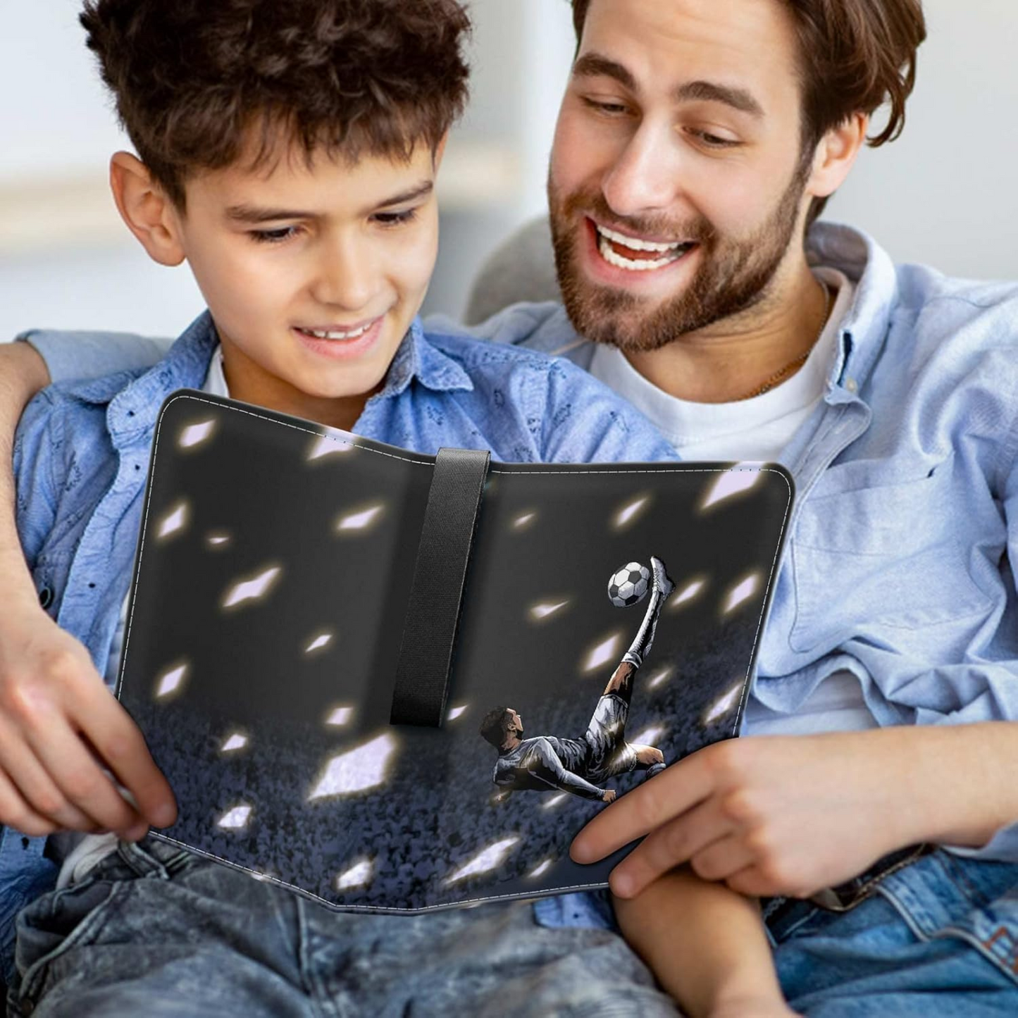 Football Card Holder Premium PU Leather Binder