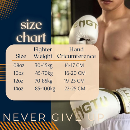 Boxing Gloves for Men & Women | Durable PU Leather with Ventilated Palm