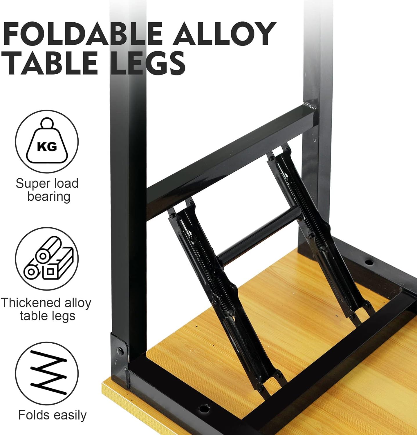 Multi-Functional Folding Table, 80x40cm