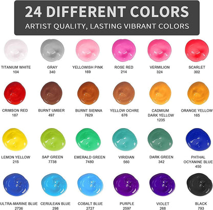 Maanys Acrylic Paint set 24 Pcs