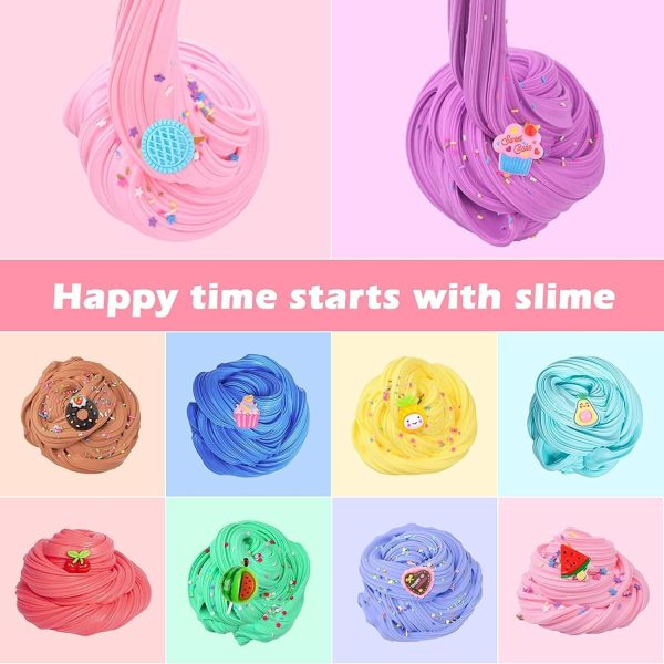 DIY Slime Kit, 12 Pack Non-Toxic Slimes for Girls