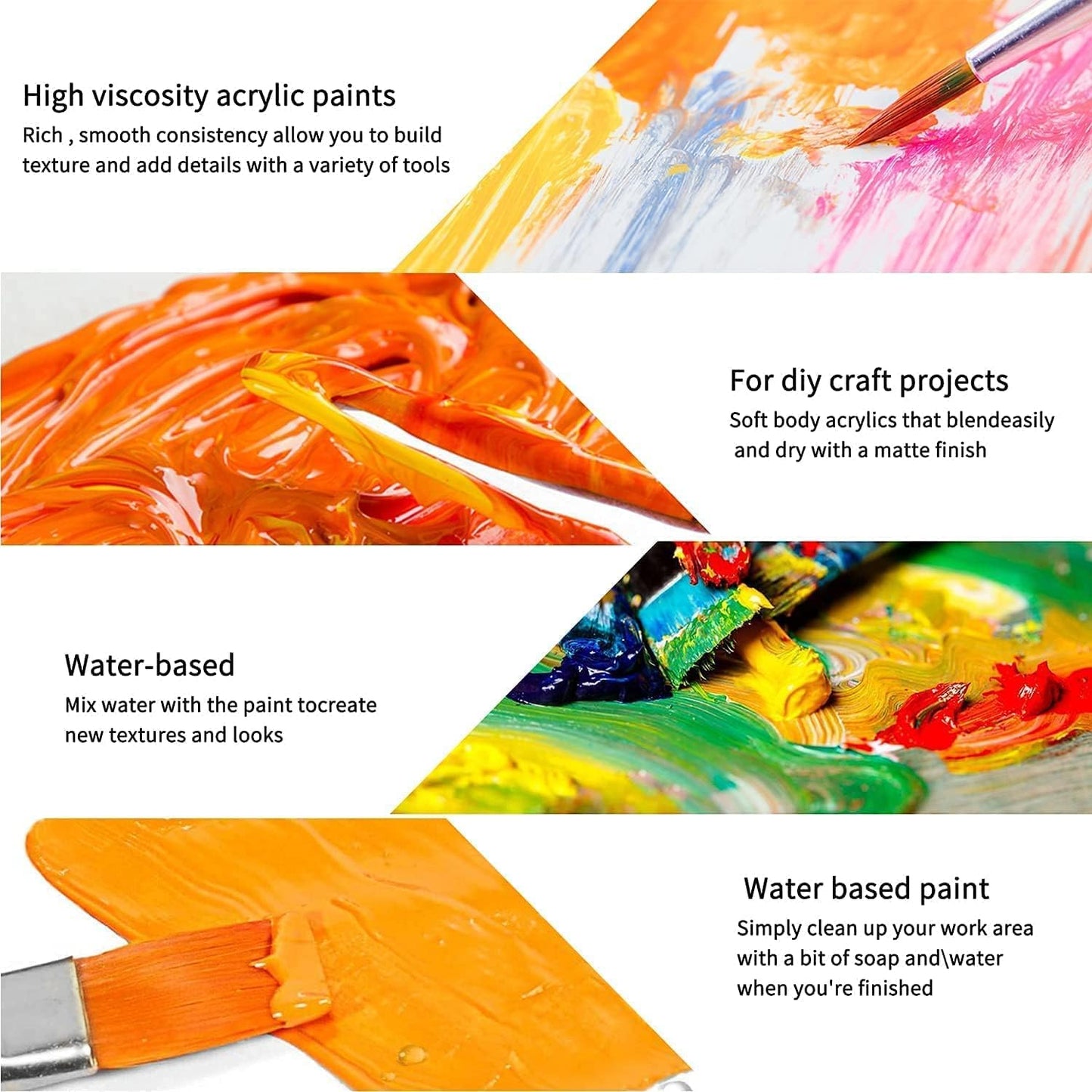 Maanys Acrylic Paint set 24 Pcs