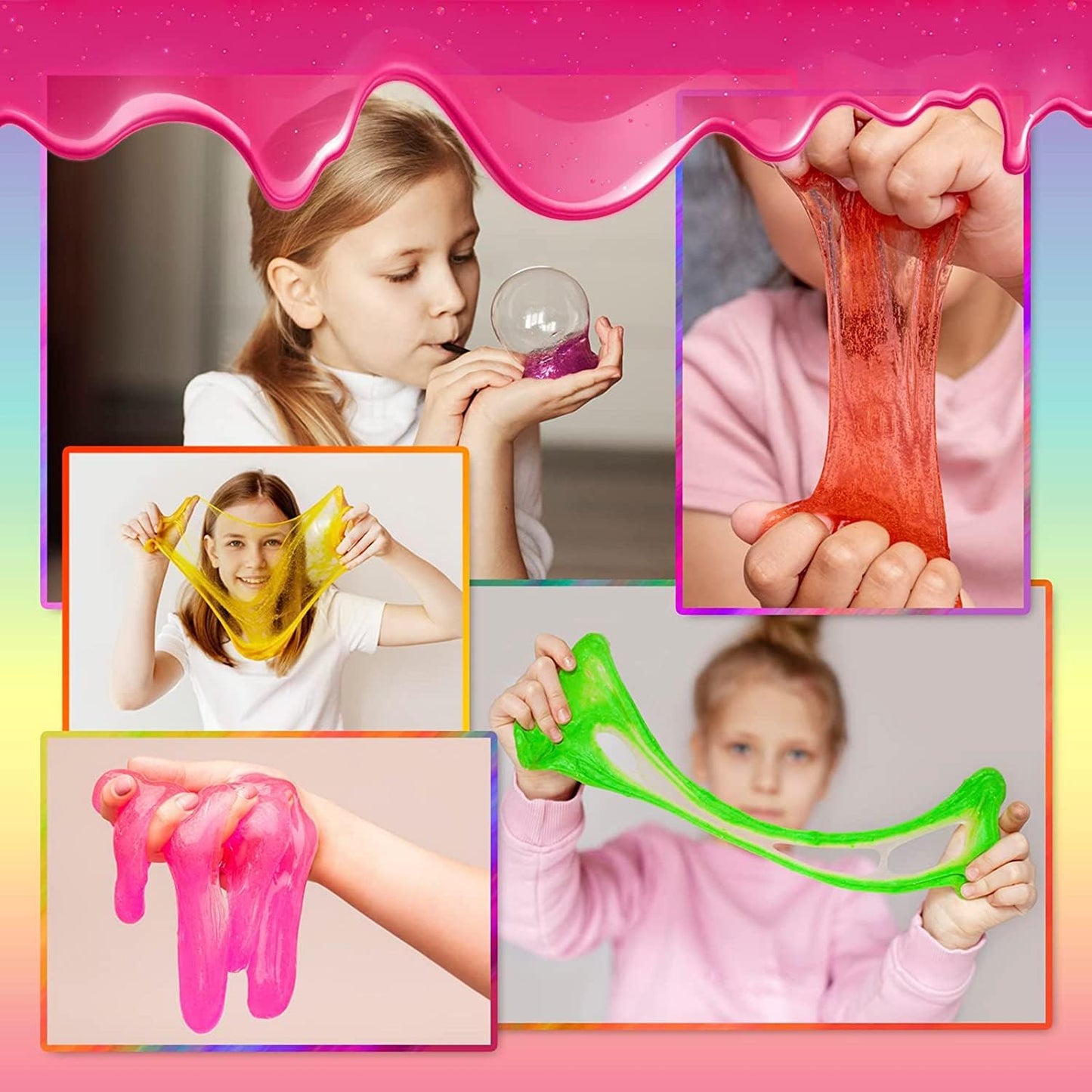 108 Pcs Crystal Slime Kit Box