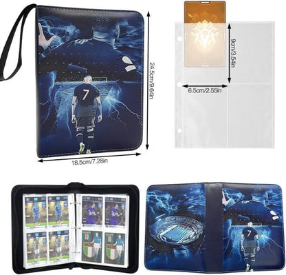 Football Card Holder Premium PU Leather Binder