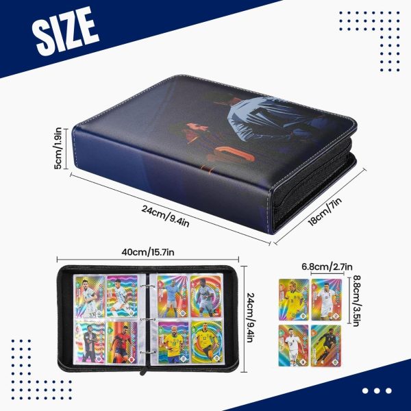 Football Card Holder Premium PU Leather Binder
