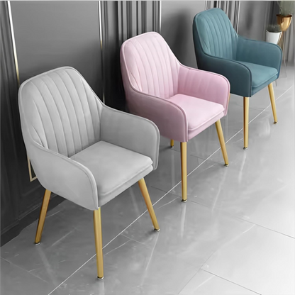 Modern Velvet Dining Chairs (Set of 2) Grey