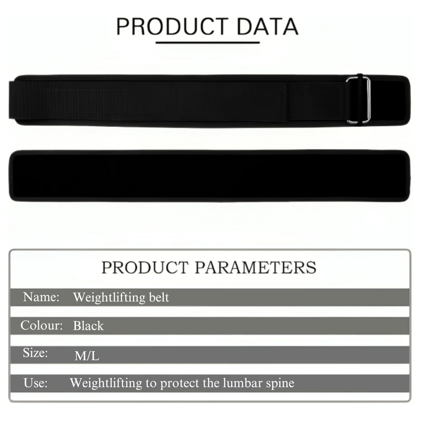 Adjustable Weight Lifting Belt  for Strength Training, Dead-lifts