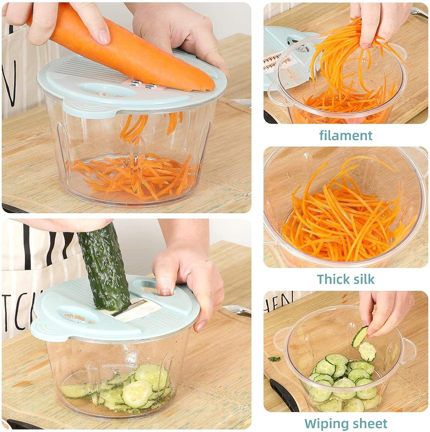 Food Chopper 2L Powerful Manual Food Chopper