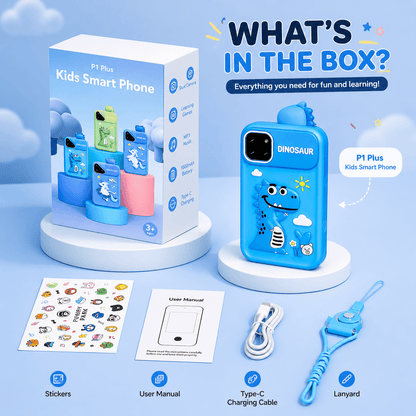 Maanys Kids Toy Phone – Camera, Games & Music Player for Toddlers - Mannys