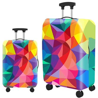 Luggage Cover Protector, Spandex Suitcase Cover (Rainbow)