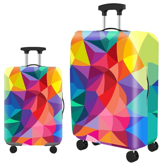 Luggage Cover Protector, Spandex Suitcase Cover (Rainbow)