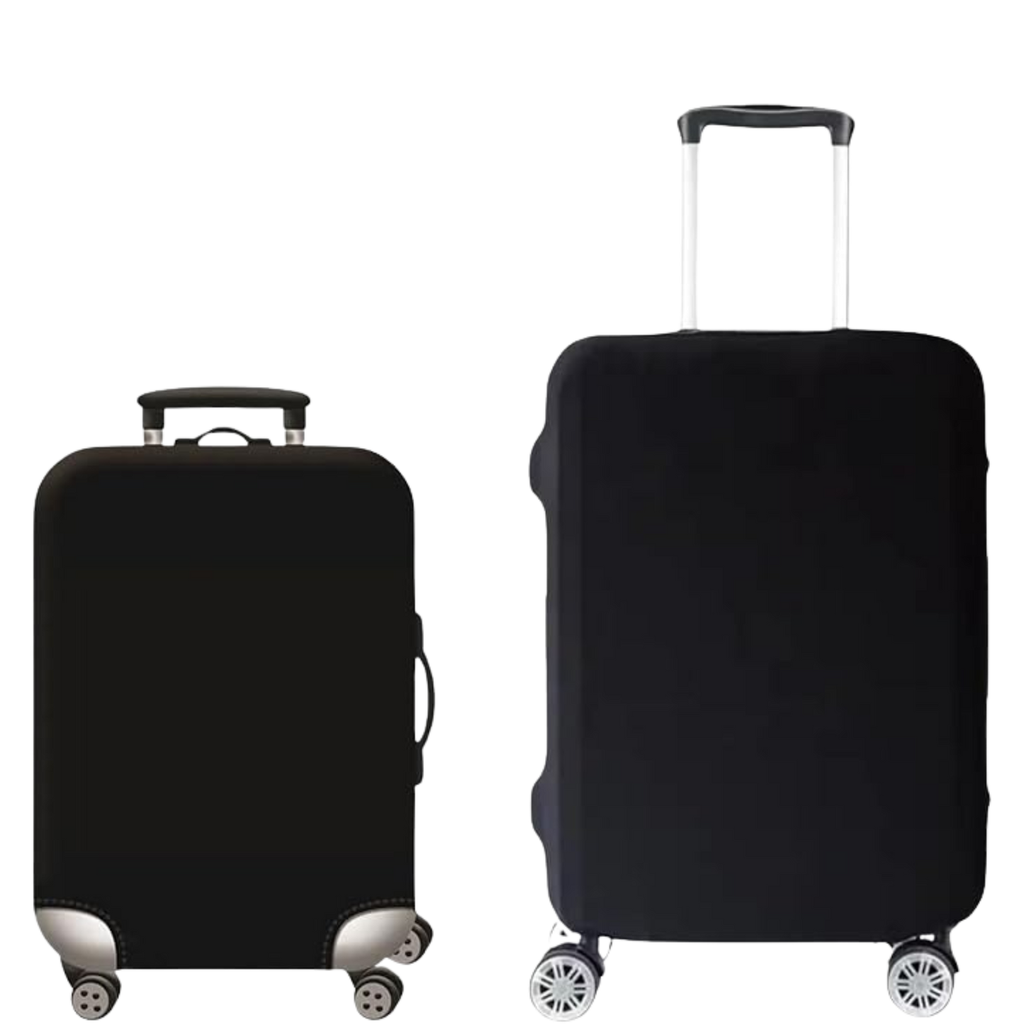 Luggage Cover Protector, Spandex Suitcase Cover (Black)