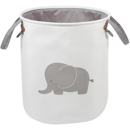 Laundry Basket, Toys Storage Organizer 38 * 36CM Foldable Fabric Household Storage Bin (Elephant)