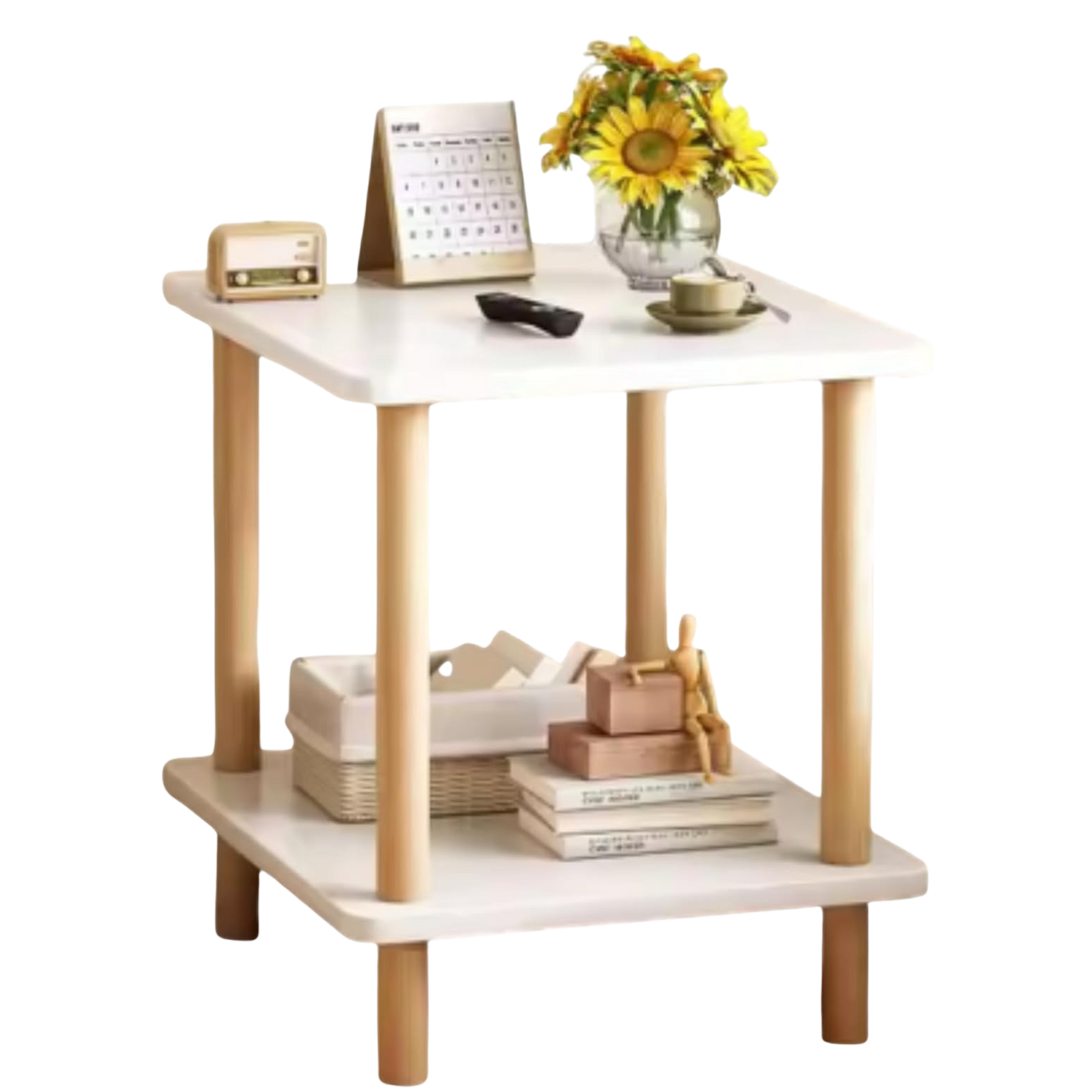 Bedside Coffee Table 2-Tier 40*40CM